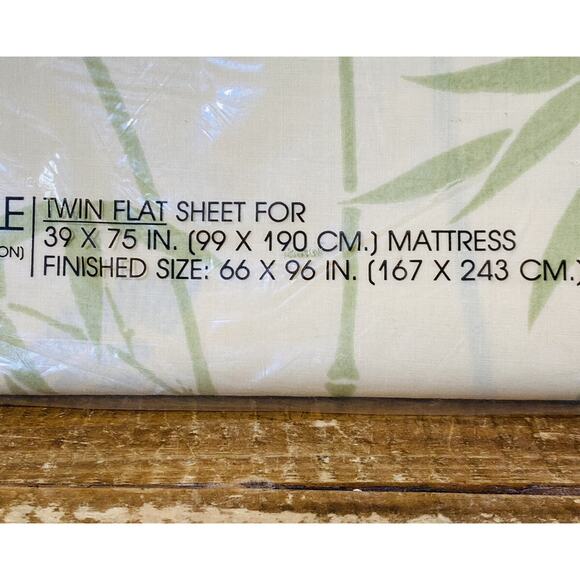 New Vintage 1975 Kumo Martex No Iron Percale Twin Flat Sheet Sealed - Picture 3 of 7